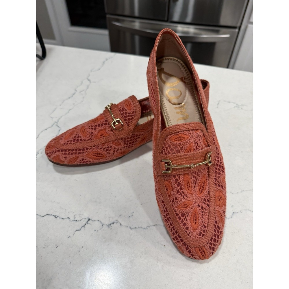 Sam Edelman Women's Loraine Regal Bit Loafer Coral Size 9 Flats Slip On - Picture 2 of 8